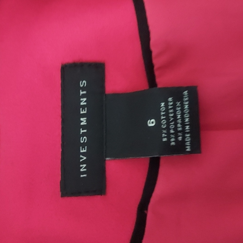 INVESTMENTS Fuschia Pink Pant Suit Size 6 Jacket, Size 8 Pants -Used - Picture 3 of 8